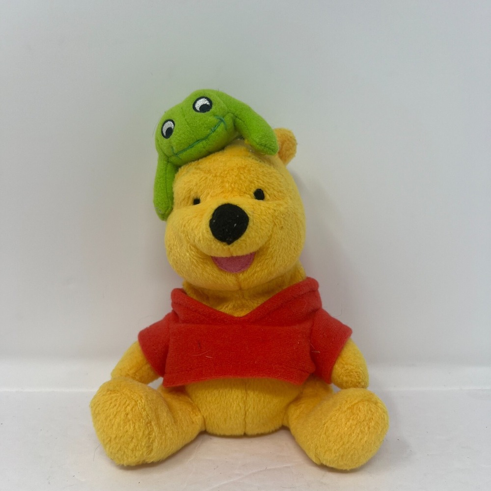Fisher Price Winnie the Pooh w/ froggy friend 6" mini beanbag plush stuffed toy